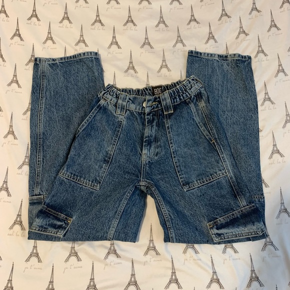 URBAN OUTFITTERS CARGO SKATER JEANS WITH WAIST STRETCH SIZE S / SIZE 24 - Picture 3 of 5